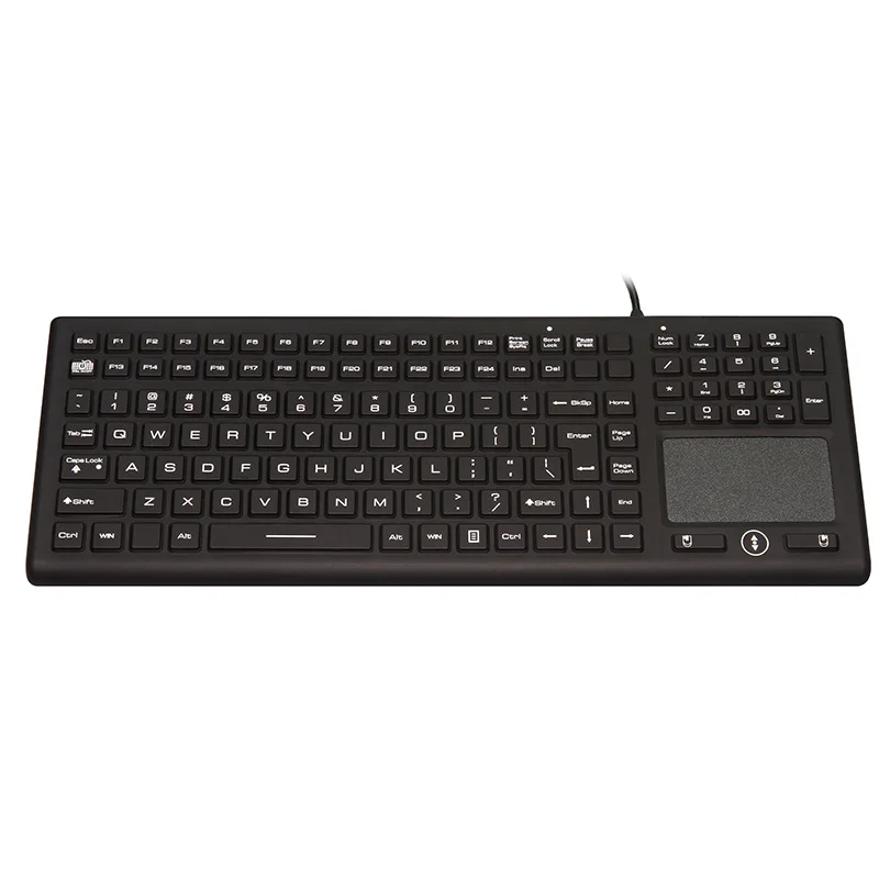 
Industrial Medical Keyboard Mouse LED Backlit Touchpad Trackball Shenzhen 