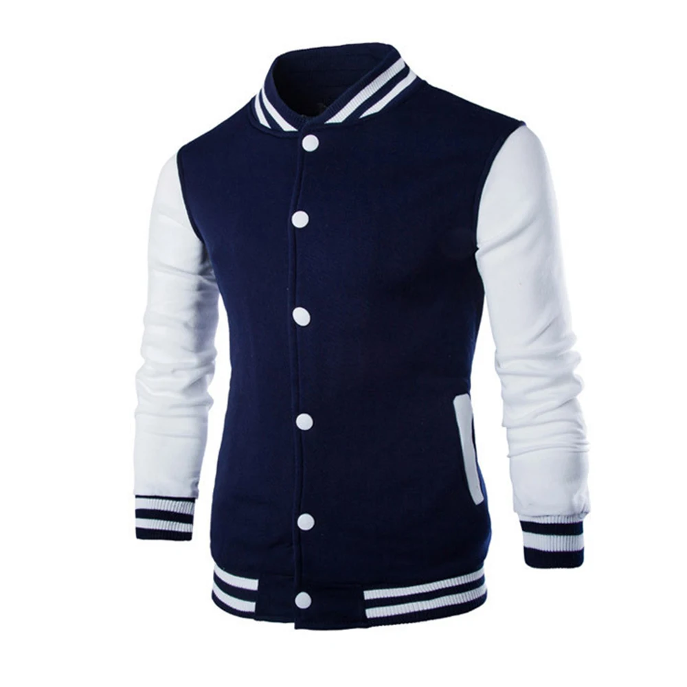 
Custom Dark Black Wool Varsity Jackets With Genuine White Cow Leather Sleeves 