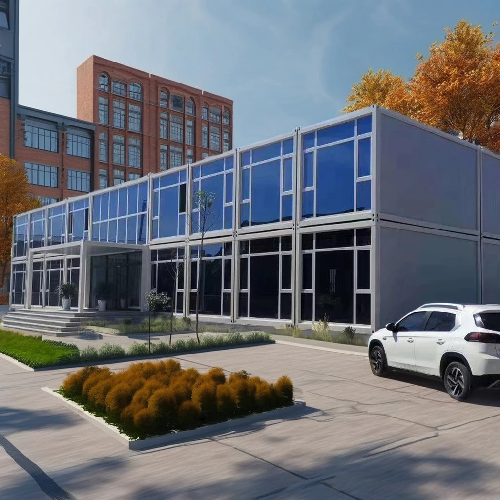 Flat Pack Container House Prefab Modular Homes  Office administration building Mall Modern Small House  Xindian