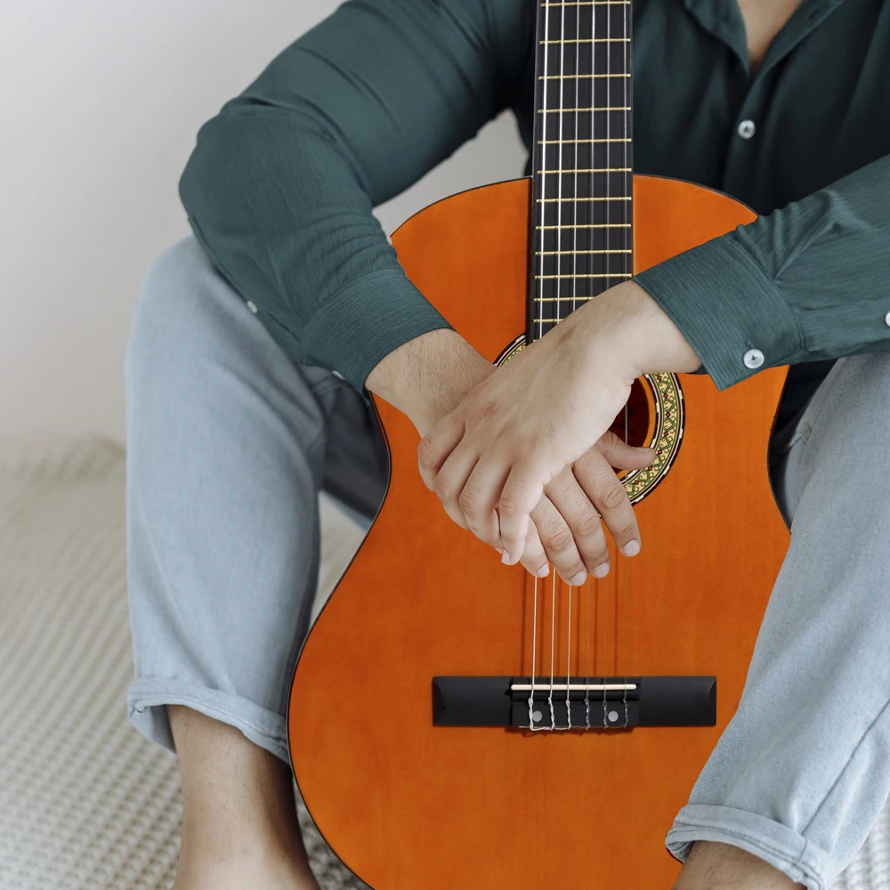 4/4 Size Guitar Classical Balcks 39inch Classical Guitar Handmade Manuel Aceres (AC851)