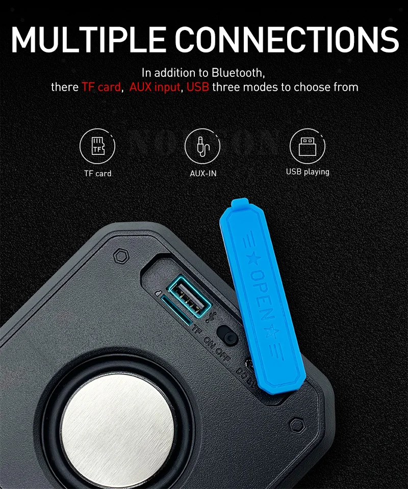  China Manufacturer Portable 4ohm 5w Battery Altavoz Subwoof Speaker Bathroom Sound Box