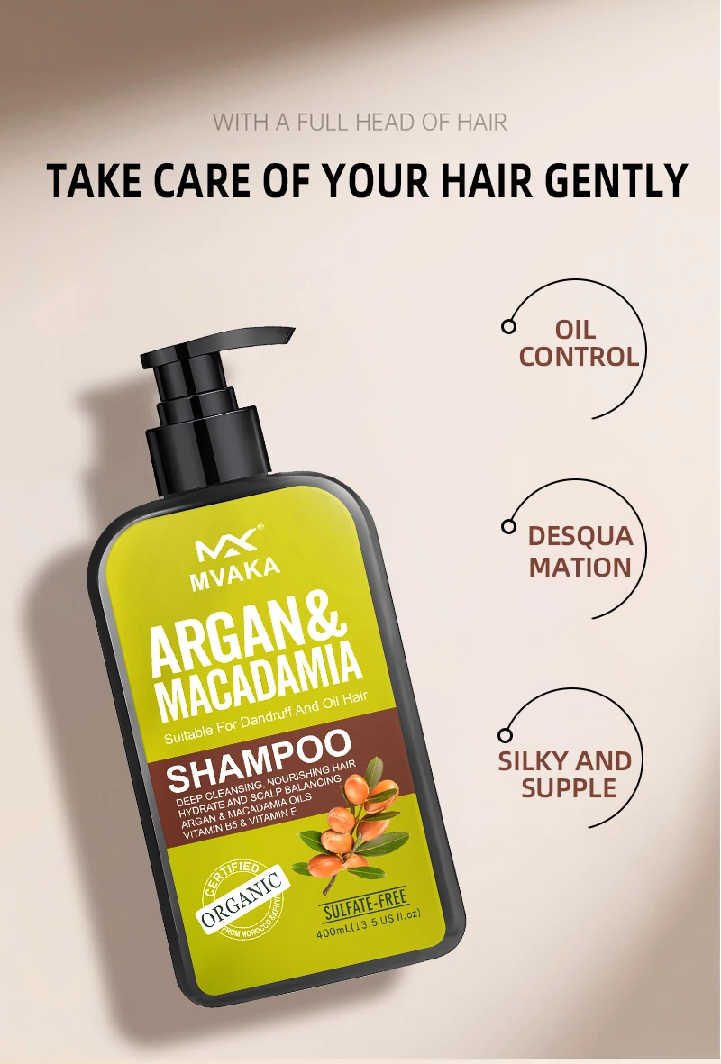Wholesale Private Label Natural moisturizing Keratin argan oil shampoo anti hair loss hair care shampoo