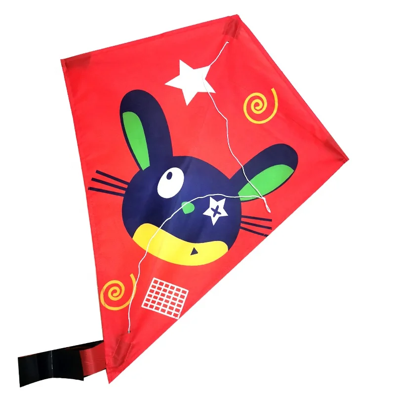 Easy flying kids kite Diamond rainbow  kite for promotional