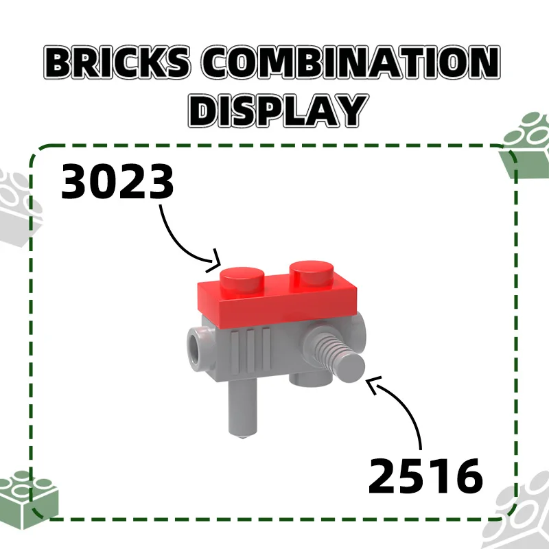 Wange 2516 A submachine Gun Building Block Chain Saw Tool Weapon Brick Compatible with all Brand Children Toys Gift Bo