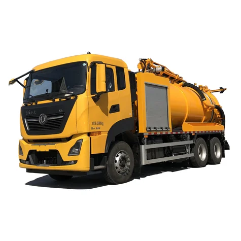 10m3 6*4 DONGFENG waste water vacuum Sewage suction truck with vaccum truck