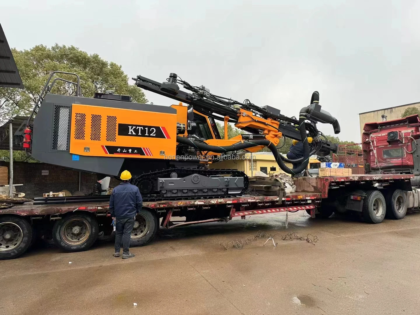 KT12 Drill rig for blasting granite drilling machine hot selling all-in-one mine drill wagon in Russia/Uzbekistan