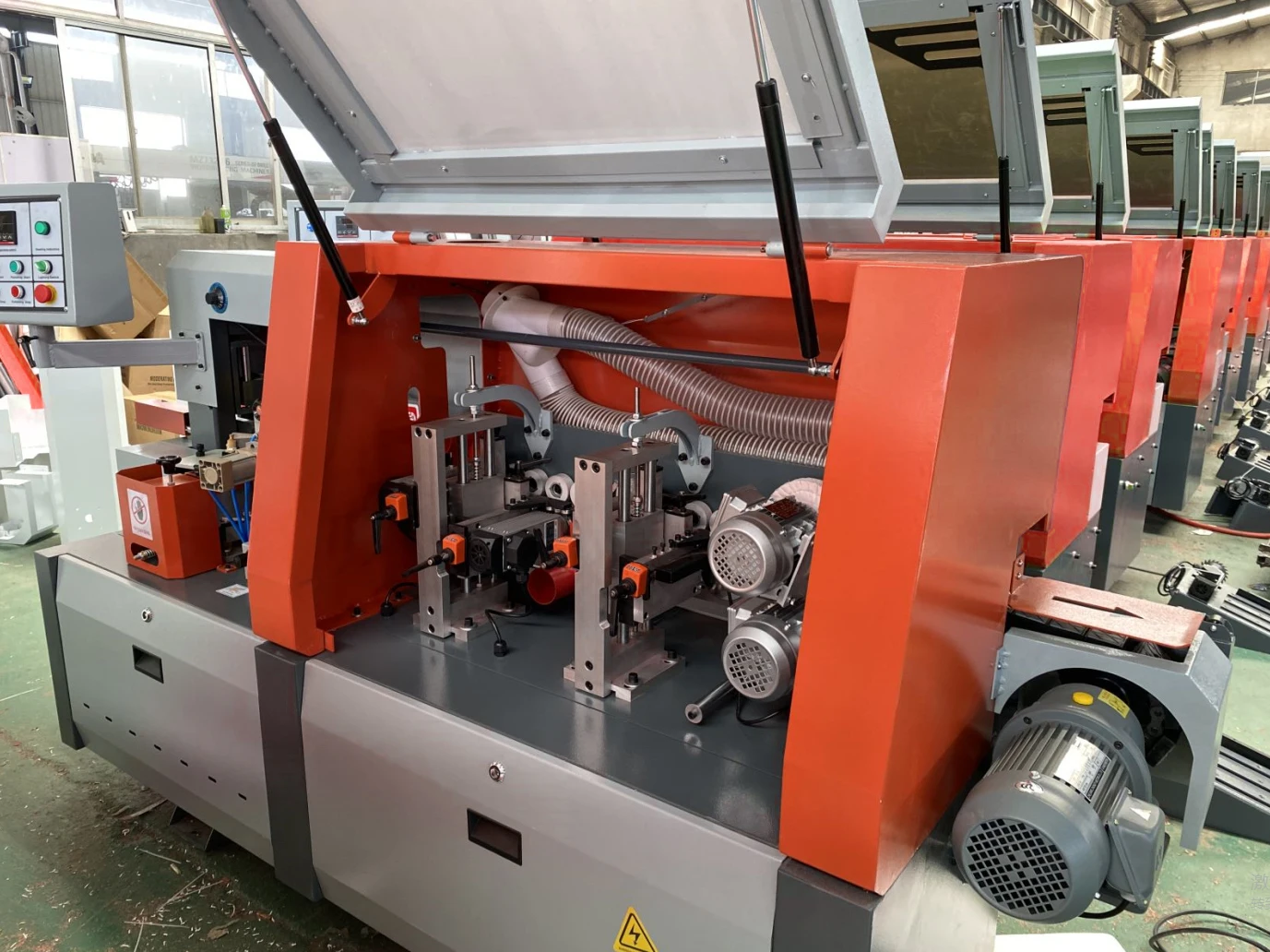 WOODPRO F205 automatic edge banding machinery woodworking mdf board wood furniture pvc edge banding machine