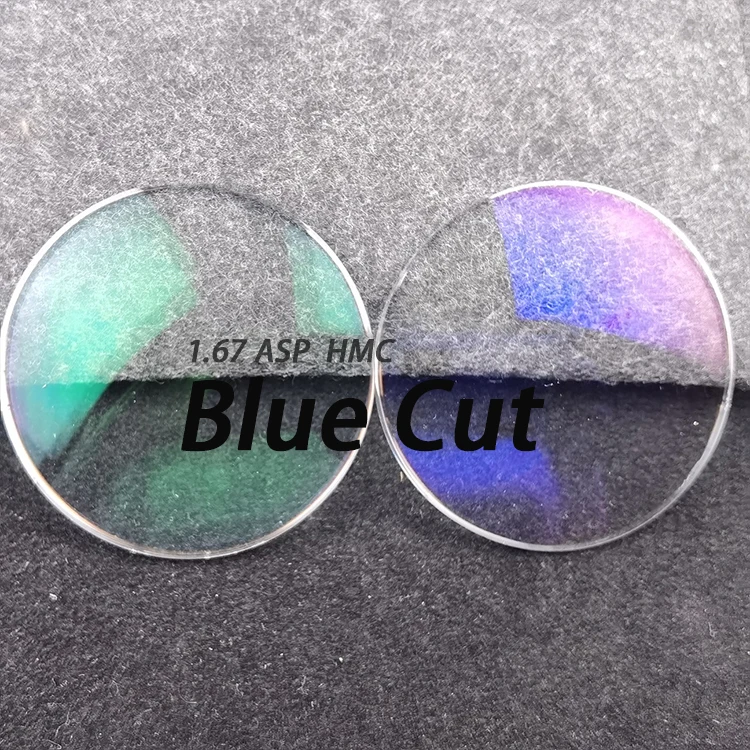 Manufacturer price asp 1.67 EMI HMC coated single vision CR39 eyeglasses lens optical lenses
