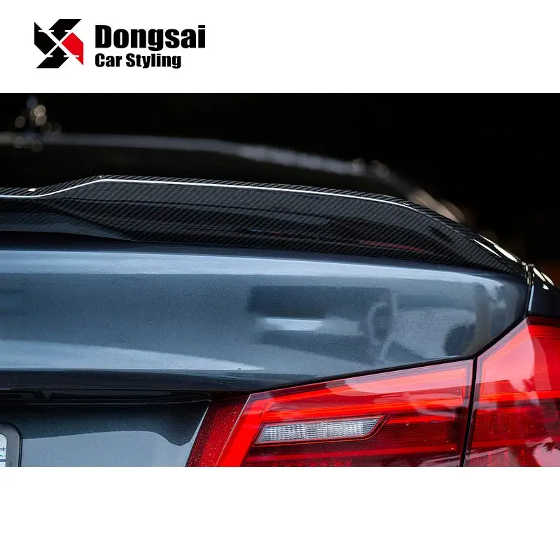 DA Type Dry Carbon Fiber Rear Truck Lip Wing Spoiler Ducktail for BMW 5 Series G30 520d 530i 540i F90 M5 Competition