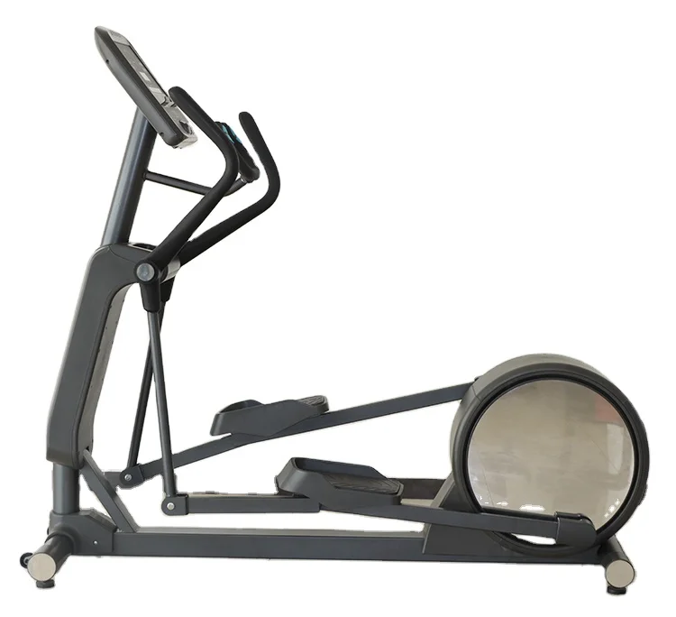 J S 5 Home Use Portable Elliptical Trainer with Pulse Rate LCD Monitor Exercise Bike Elliptical Cross Trainer Machine
