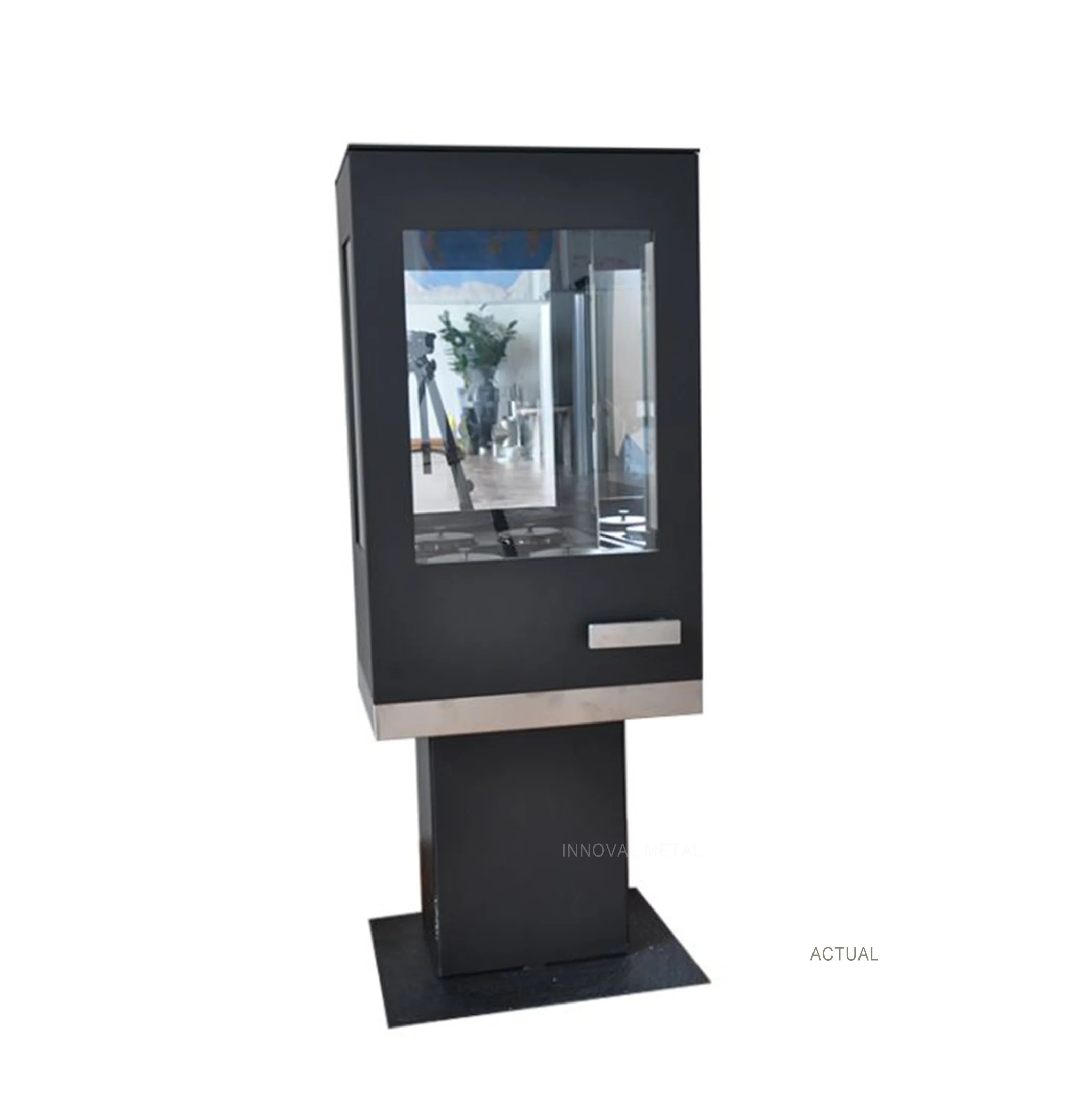 Customized Design China Manufacture Square Ethanol Stove Wood Burning Bio Fireplace