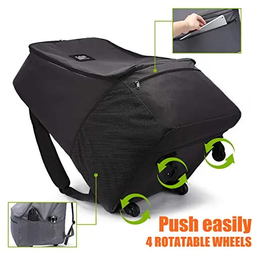 Travel Air Infant Carseat Cover With Wheels Baby Car Seat Travel Bag
