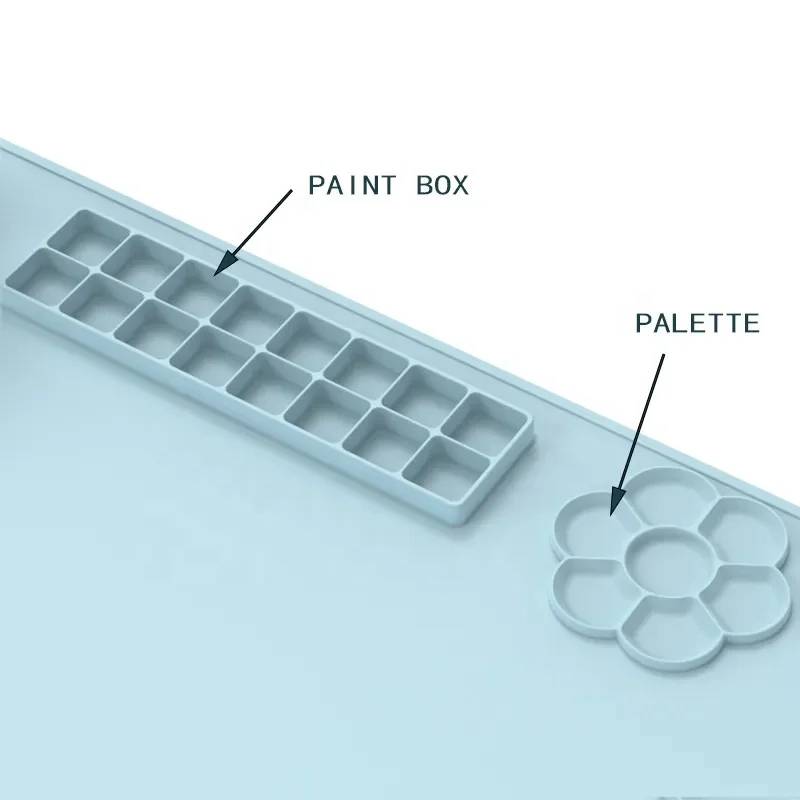 Factory hot-selling Multi-Style painting toys Craft Mat kids drawing board doodle pad silicone painting mat