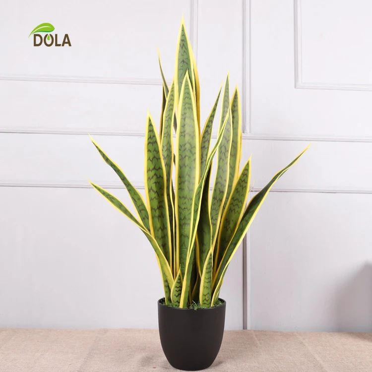 DOLA Plastic Artificial Bonsai Snake Plant Sansevieria Agave Artificial Ornamental Plant Artificial Snake Plant