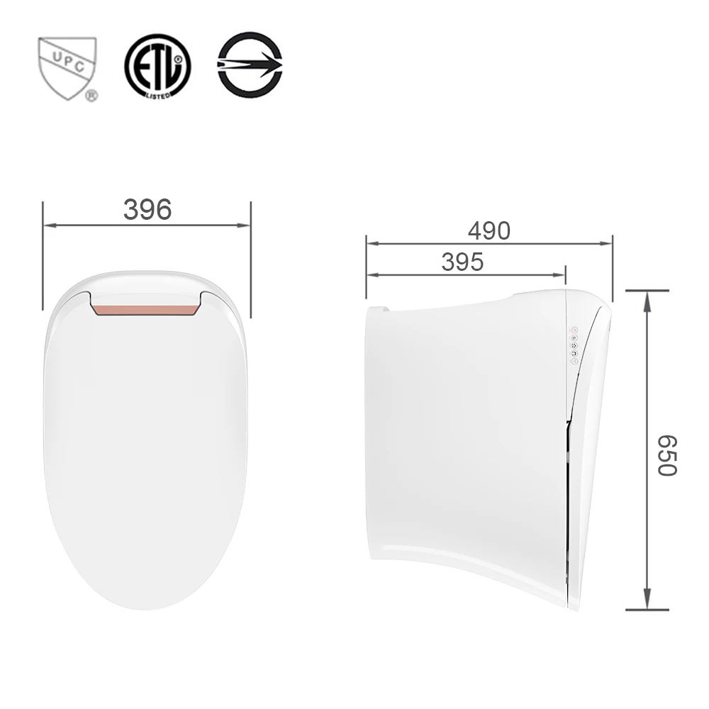 TEJJER Watermark certification tankless auto toilet cleaner smart toilet bowl ceramic