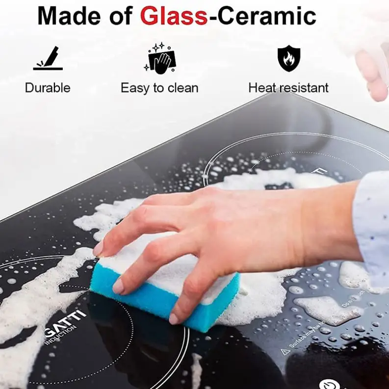 3500W Single Round Burner Electric Ceramic Plates Induction Cooker Stove For Recessed Built in Ceramic Heater Induction Cookers