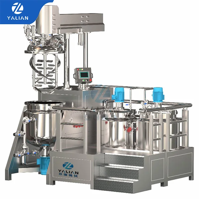 Toothpaste Manufacturing Plant Cosmetic Mixture Vacuum Emulsifying Mixer Making Machine
