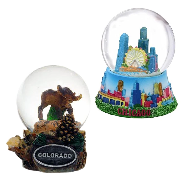 Custom resin fridge craft magnet Germany Austria-Prague-Finland-Bali-Turkey-Dubai-Iceland-Switzerland Spain Barcelona Snow Globe