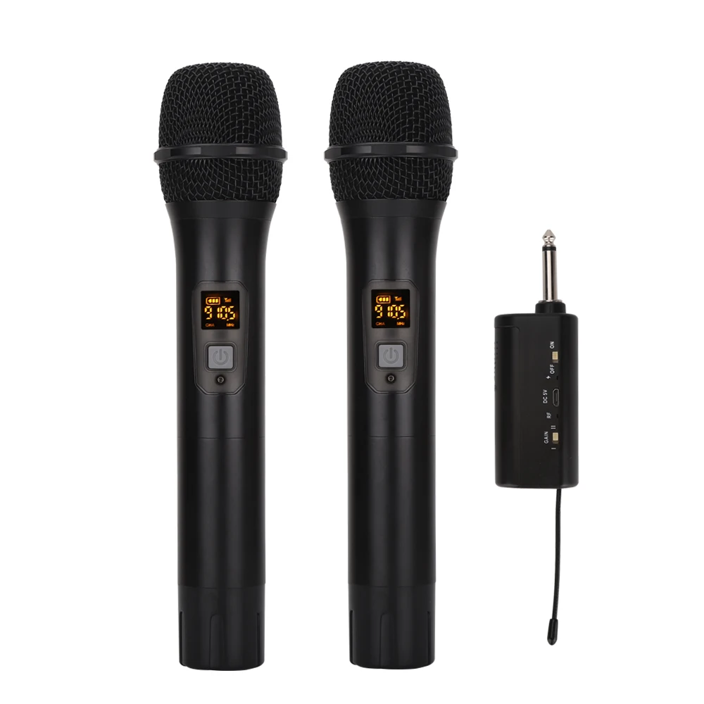 Китайская Фабрика оптовая цена 6,35 мм беспроводной микрофон, профессиональный UHF петличный микрофон зажим для галстука подходит для караоке