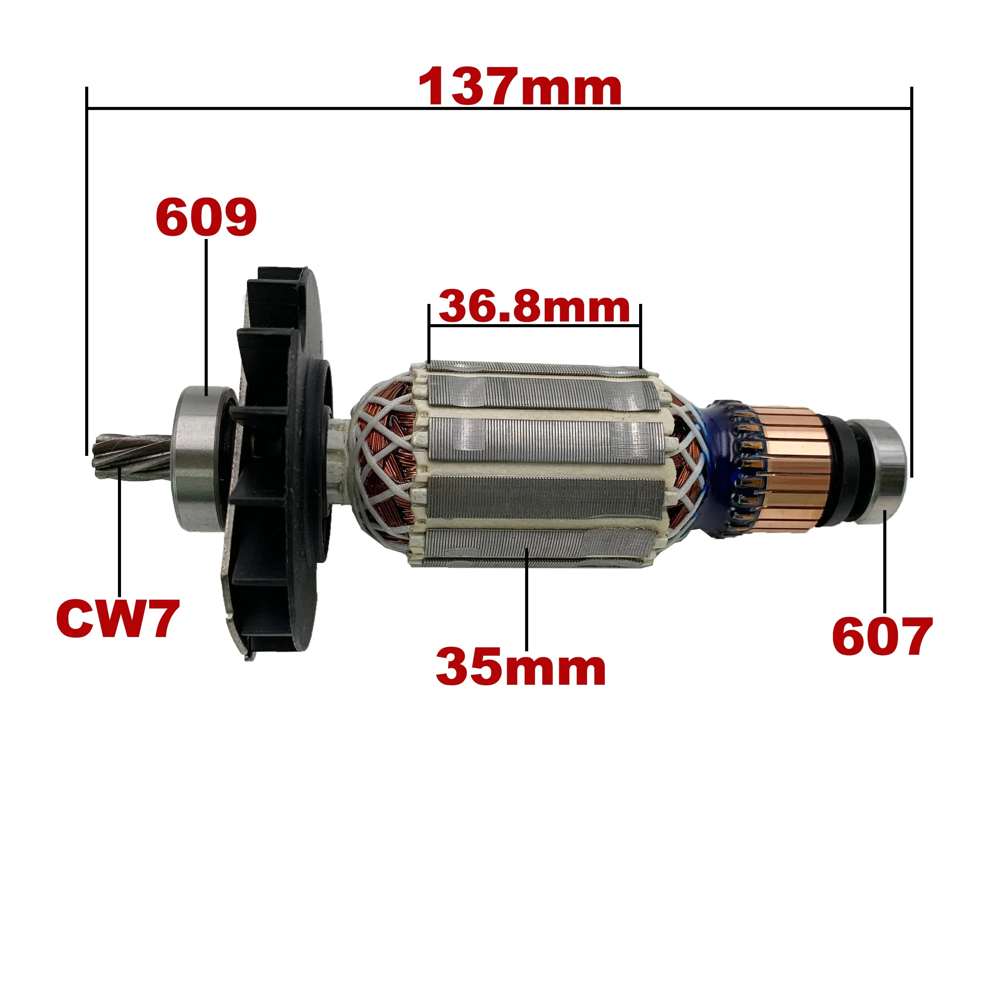 Замена анкерного статора 220V-240V для ротора якоря Боши роторный Молот GBH2-28 GBH2-28F GBH2-28L GBH2-28DV GBH2-28DFV