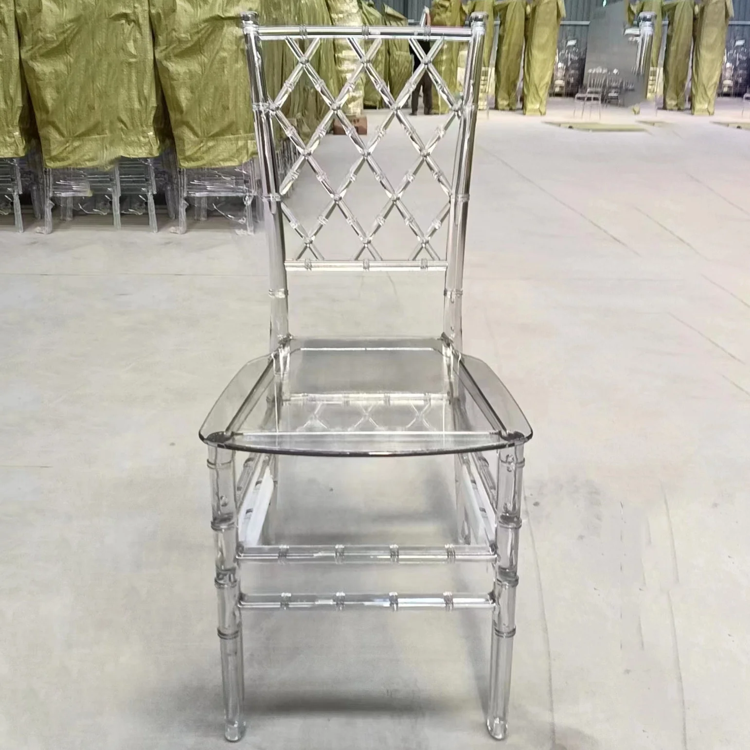 Стул Chiavari Phoenix из смолы прозрачный Свадебный оптовая продажа дешевый акриловый тканый мешок прочные пластиковые стулья для современных мероприятий