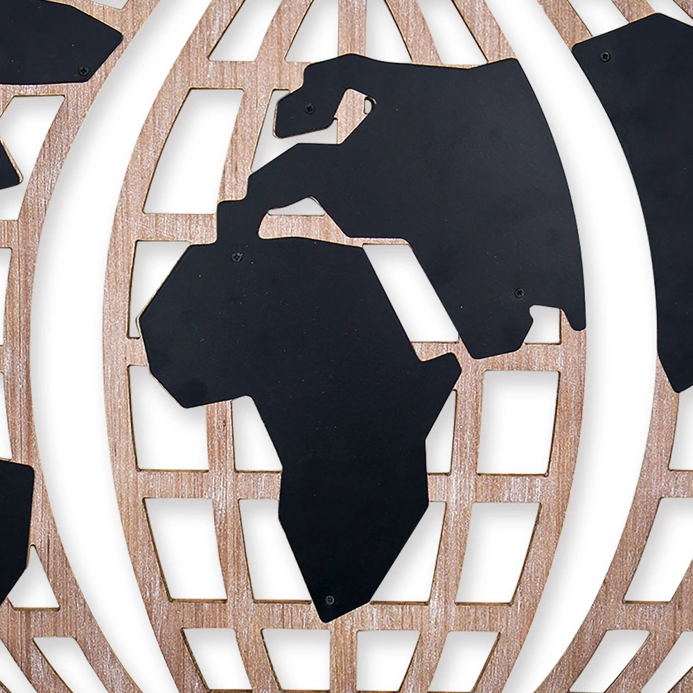 Xingcheng Wholesale hot selling nordic custom mdf 3 panel sets wooden wall world map wall art craft home decor