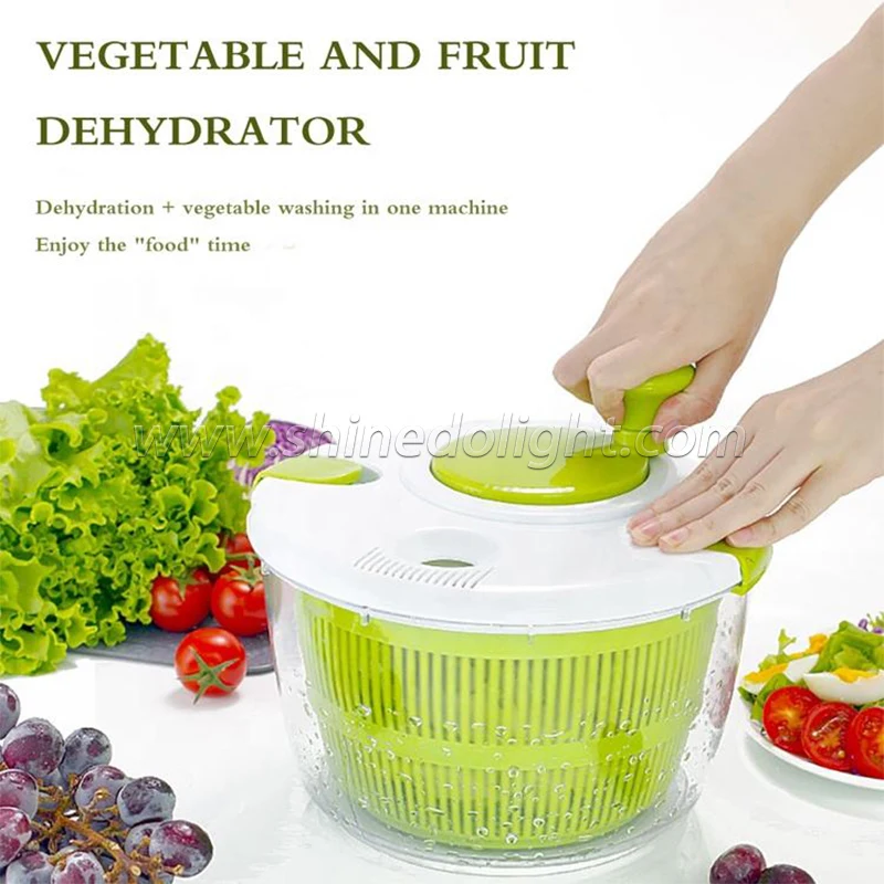Small manual vegetable dehydrator household sea salad dryer Simple kitchen drain basket