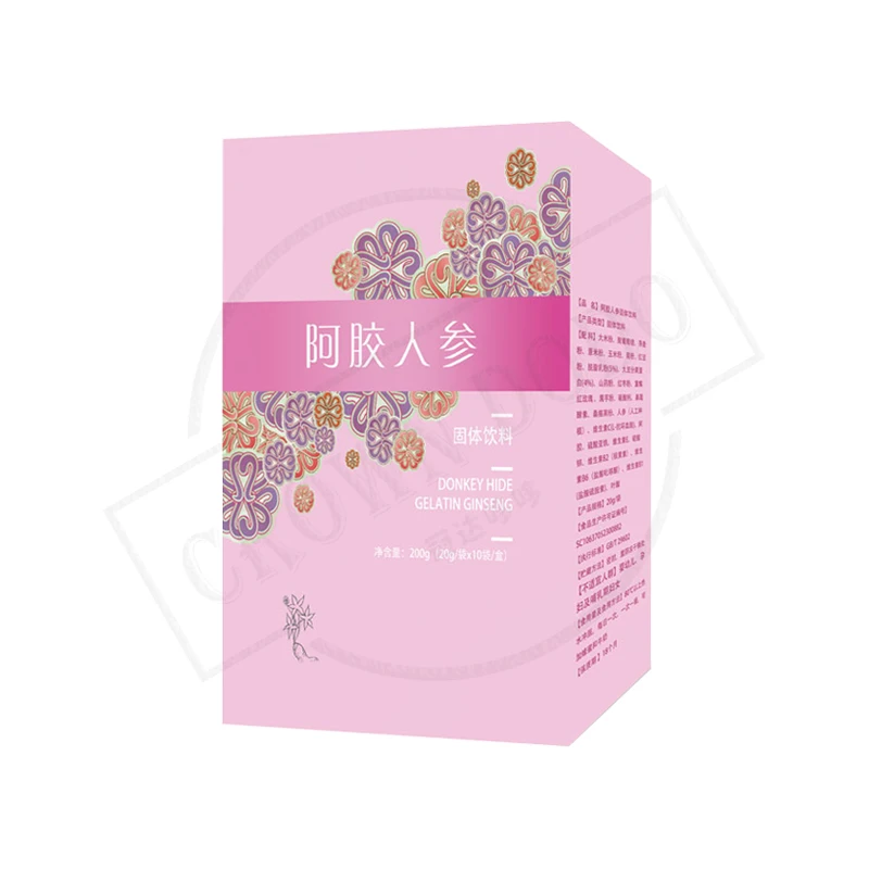
Nourishing blood-donkey-hide gelatin ginseng nutrition powder solid drink 