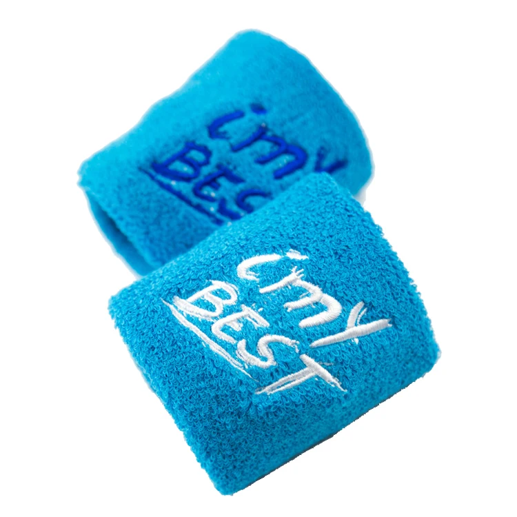 Рекламные подарки, пользовательский спортивный хлопковый Теннисный браслет, поглощающий пот браслет с логотипом