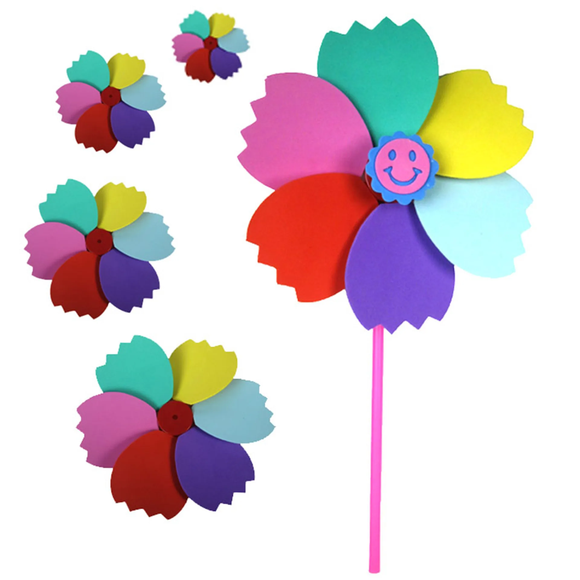 EVA 7 Colors Windmill Youth Science and Creativity Small Technology Production Small Invention Steam Scientific Experiment