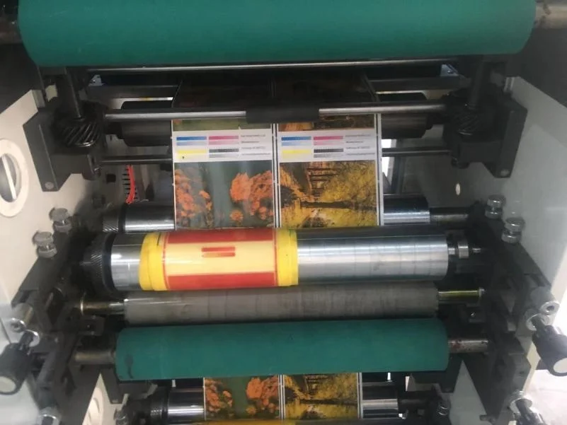 2 3 4 5 6 7 8 Color flexo adhesive label printing machine roll to roll with die cut