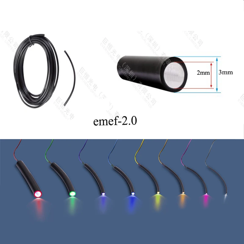 Outdoor use end glow soft fiber optic cable price per meter