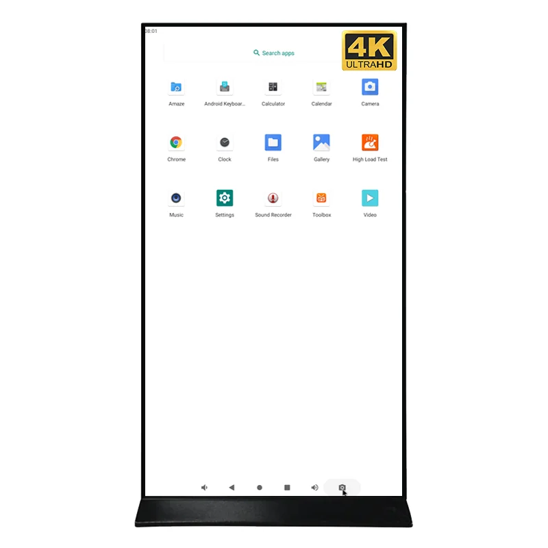 Ultra 4K 75/85 Inch Vertical  Touch LCD Screen Touch Equipments T972 Floor Standing Full Screen All-In-One Display Machines