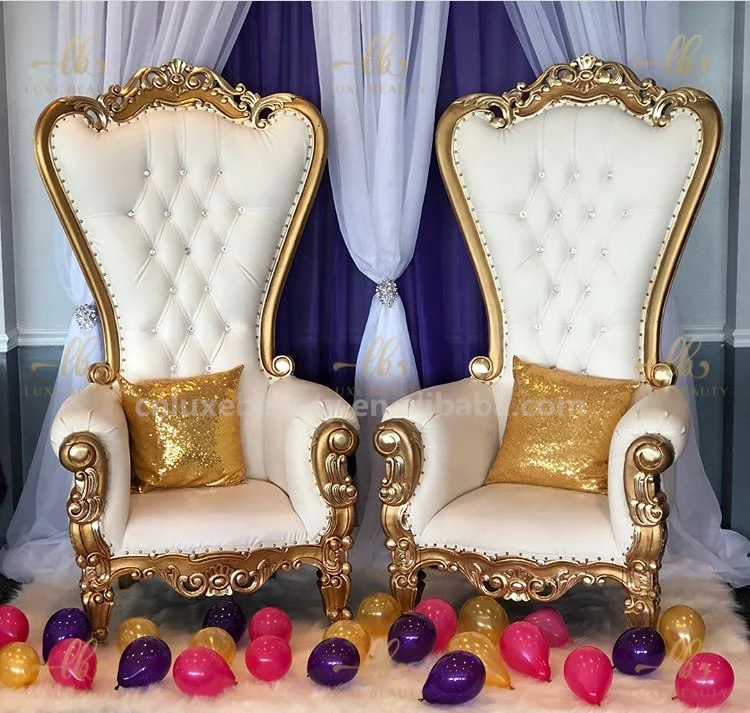 high quality nail salon manicure chair white gold king throne spa pedicure chair China Luxury Foot Spa Pedicure chair with bowl