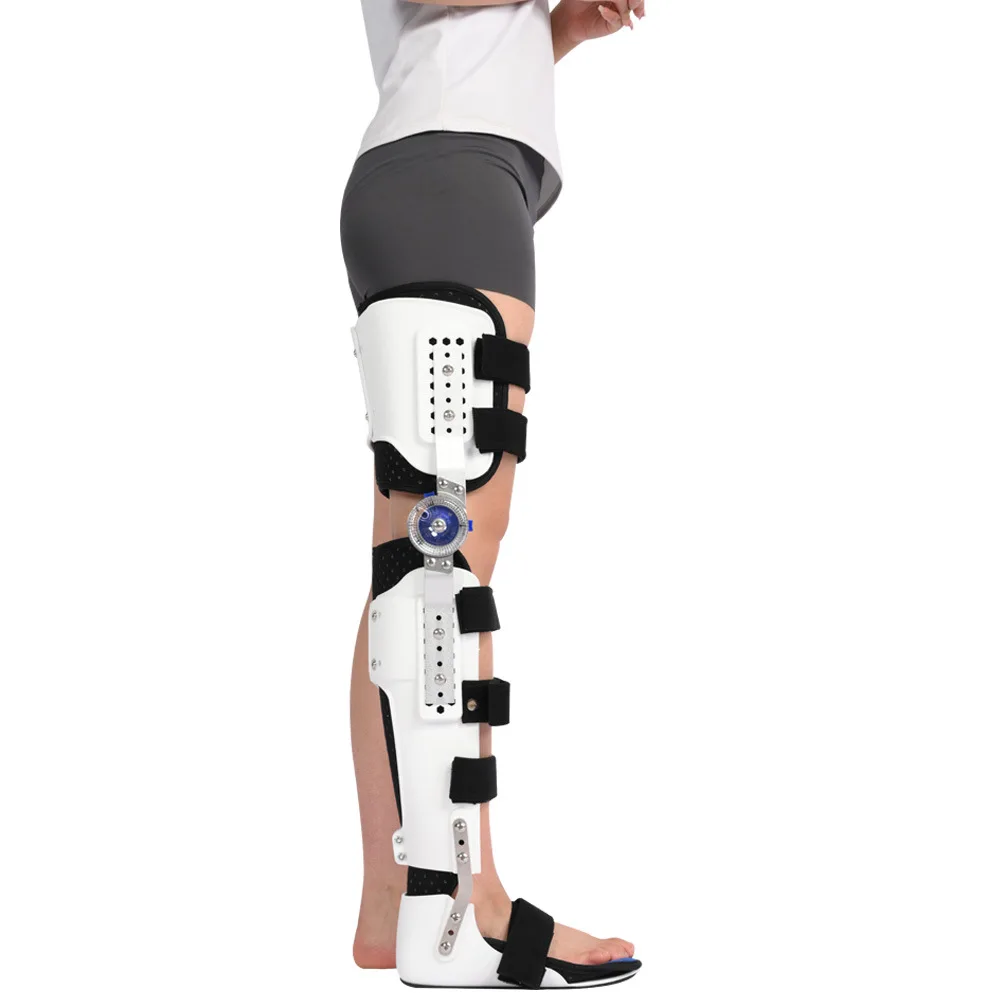Knee Ankle Foot Support Brace Exoskeleton Orthosis Splint Lower Limb Adjustable Leg Stabilizer