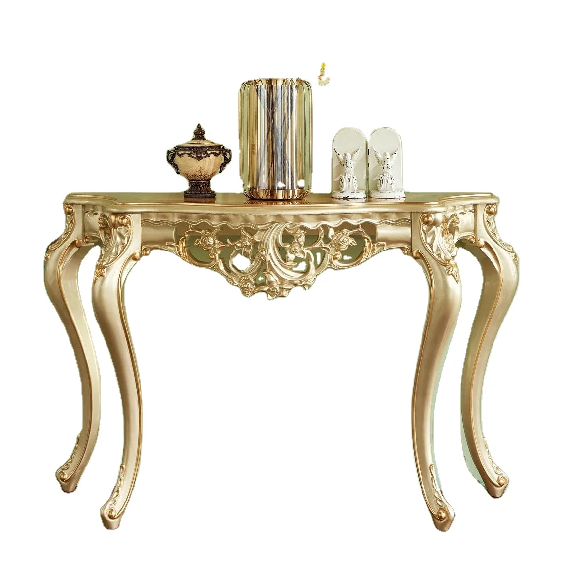 high glossy antique wood console table french style console table