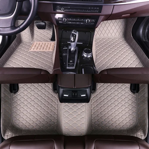 Muchkey Eco Friendly Luxury Leather Car Mats for KIA Forte 2018 Interior Accessories Car Floor Mats