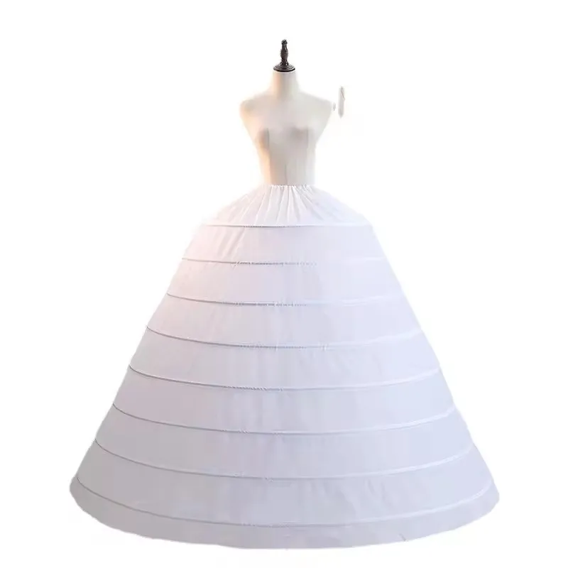 New 8 circles extra-large super ponse wedding dress promenade fishbone petticoat dress performance bride Anewdress
