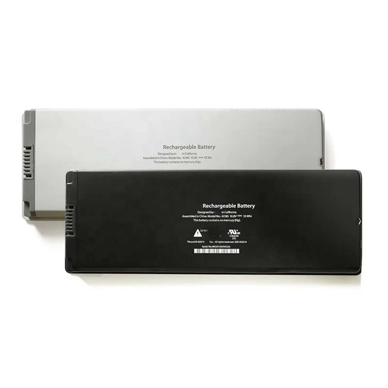 Rechargeable Laptop Battery For MacBook 13' A1181 Batteries 10.8V 55WH MA566 Black/White 2006 2007 2008 2009 Year