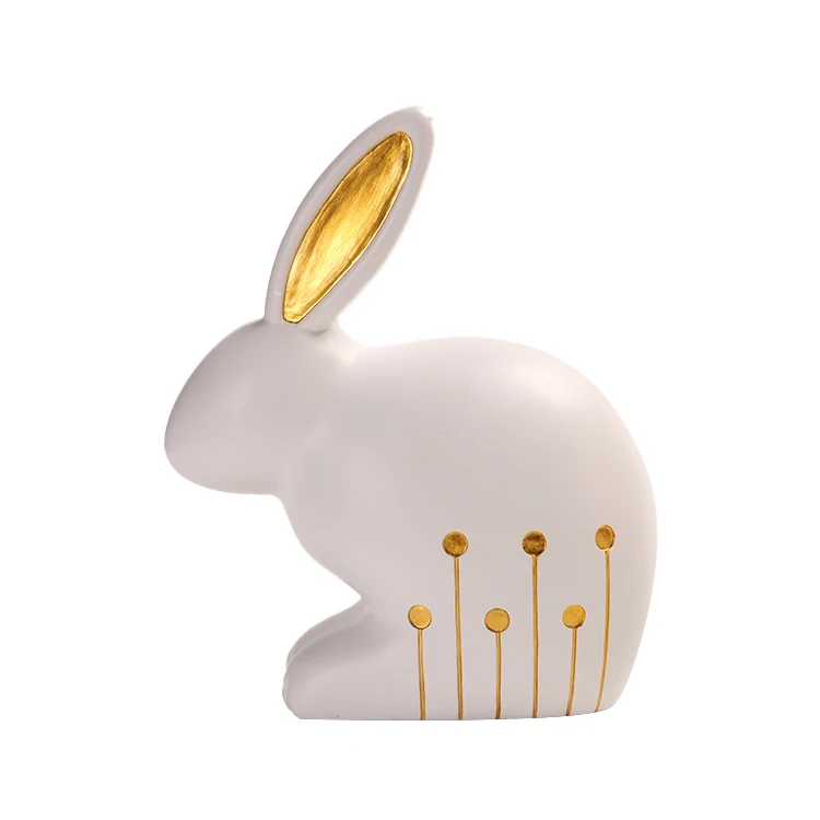 resin home decorations resin mold decoration crafts animal rabbit figurines