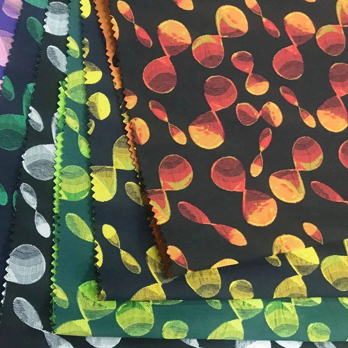 classic colorful 95 polyester 5 elastane fabric for garment dress