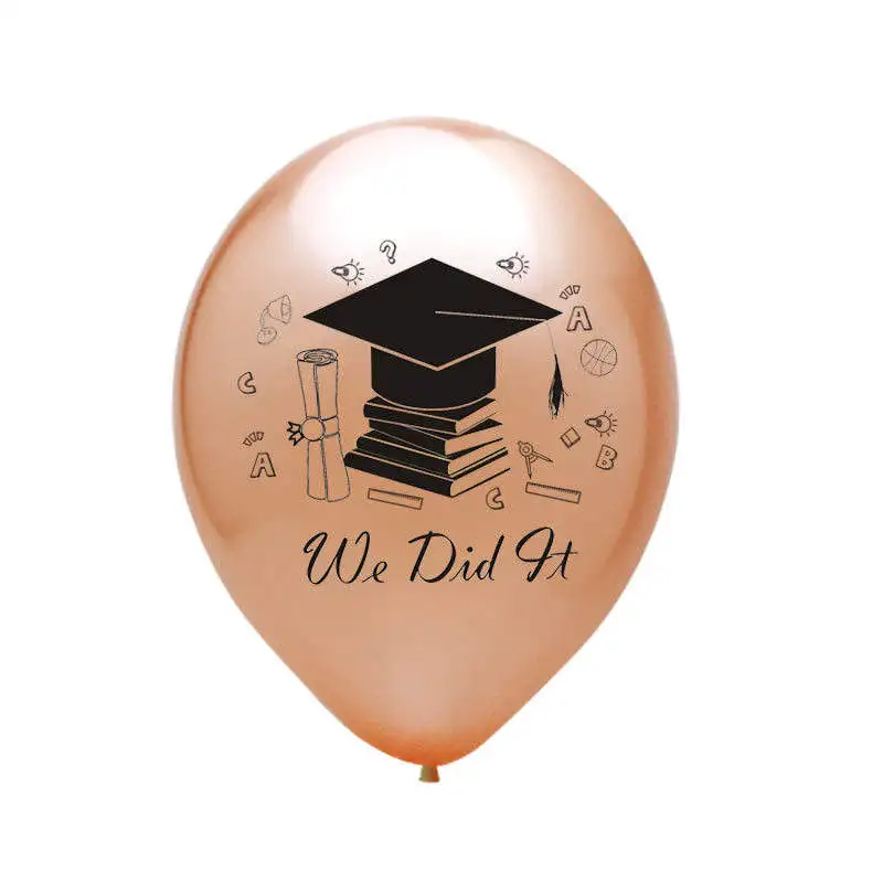 Graduation season latex balloon  congratulations graduation we did it letter party decoration balloon