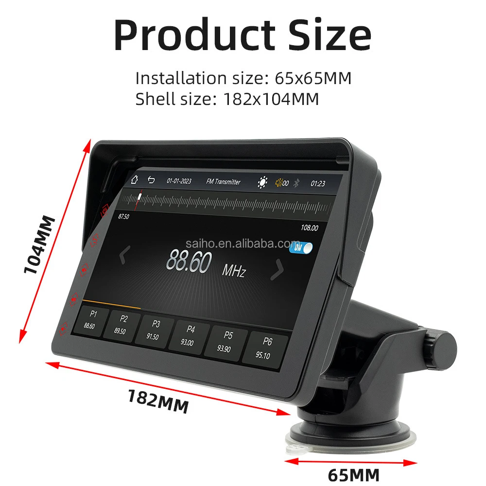 MP5 Car Monitor Wifi Carplay Screen 7 Inch Touch Display Wireless Connection to Mobile Phone Digital Car Dvd Player