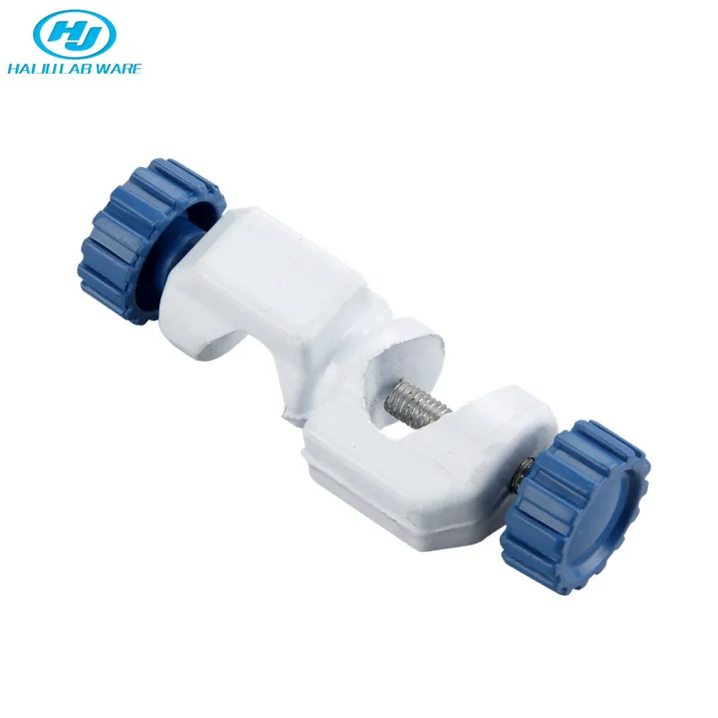 HAIJU LAB White Color Clamp Holder British Bosshead Aluminum Die-cast With Painting Grip 15mm