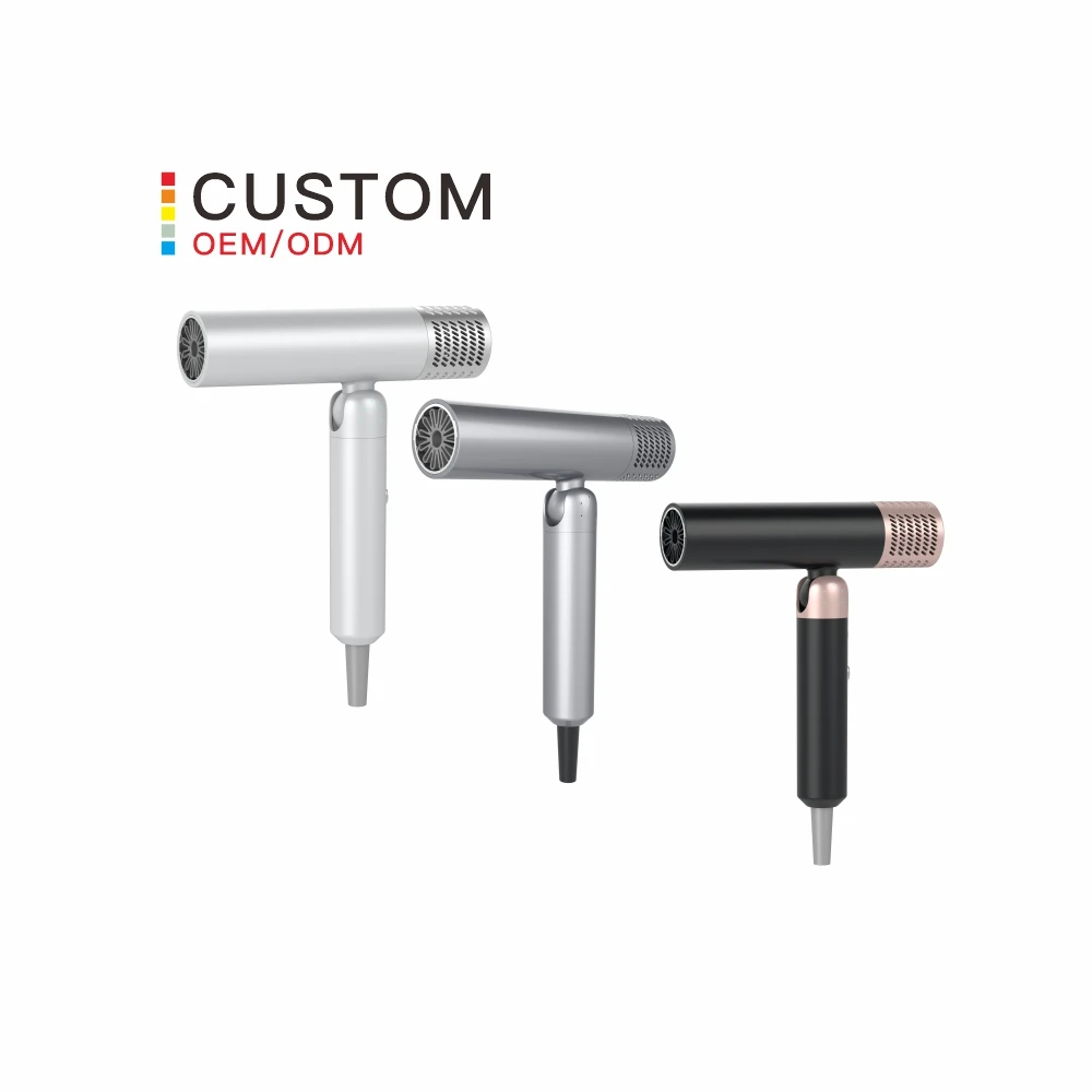 Manufacturers Hair Dryer 110000 RPM Brushless Motor Ionic Blow Dryer with Diffuser Foldable Hair Dryers with Magnetic Nozzle