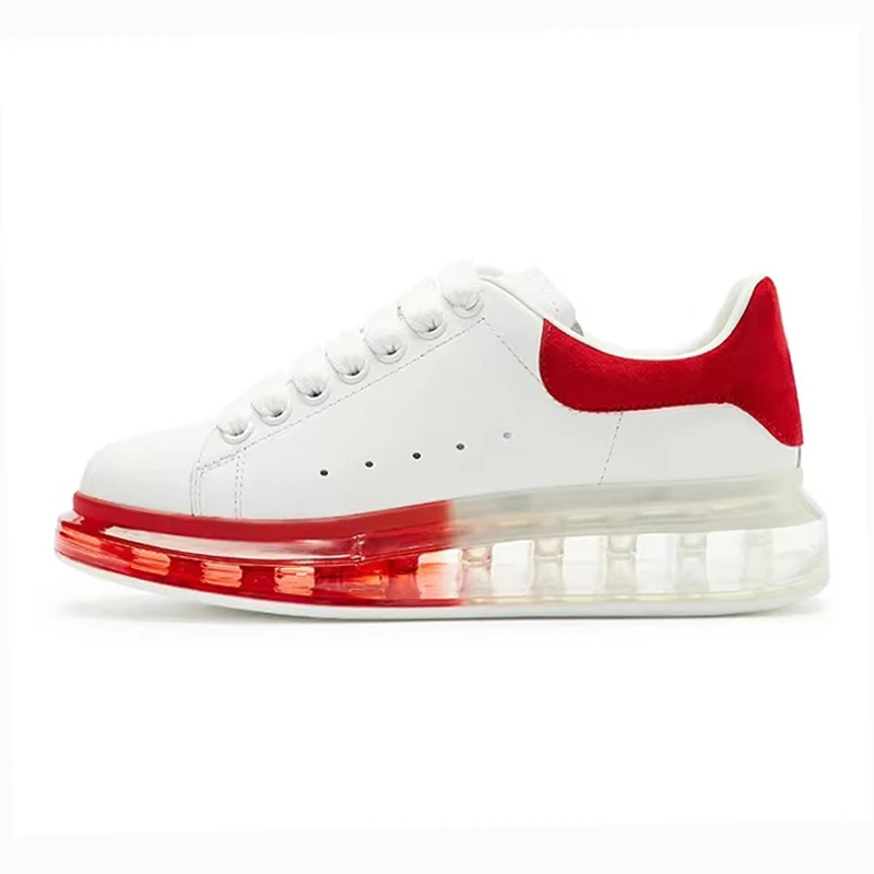 Original Designer Sneakers Famous Brands Transparent Air Soles Zapatos Deportivos Stock De Chaussure Hommes Leather Luxury Shoes