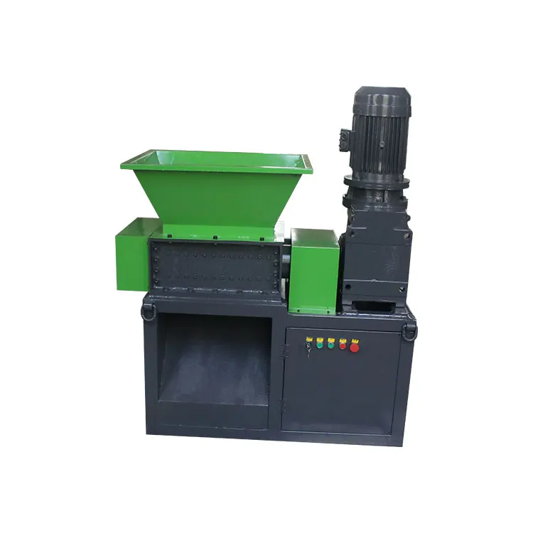 Double Shaft Plastic Small Rubber Car Truck Tire Recycling Shredder Machine