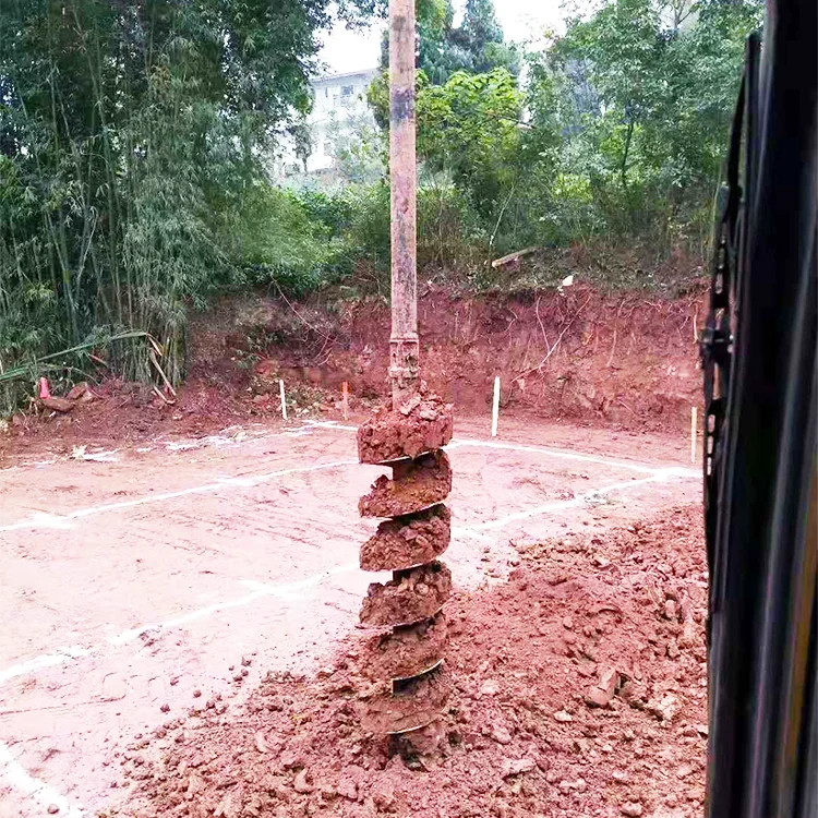 Versatile Soil Auger Set with Skid Loader Auger and Hydraulic Earth Auger Drill for Mini Excavator