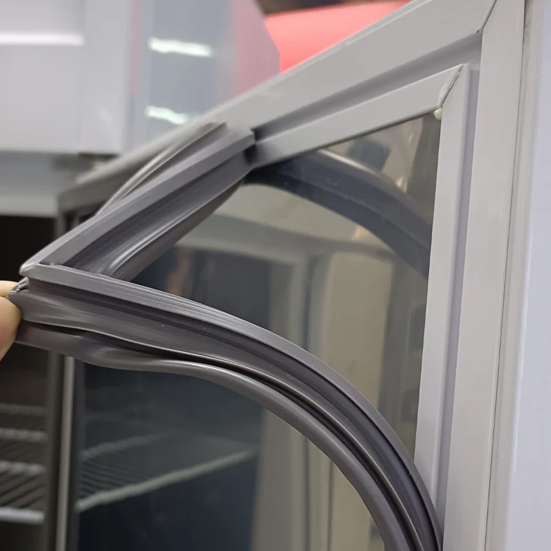 Refrigerator Magnetic Door Gasket Self-Adhesive Airtight Lid Fridge Door Seal for Freezer / Chiller / Coolroom Door