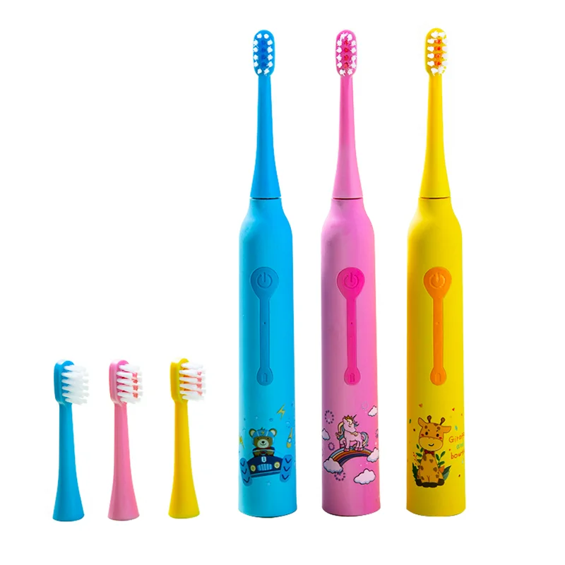 Wholesale electric toothbrush newest wireless charge children soft electric kids whitening toothbrush